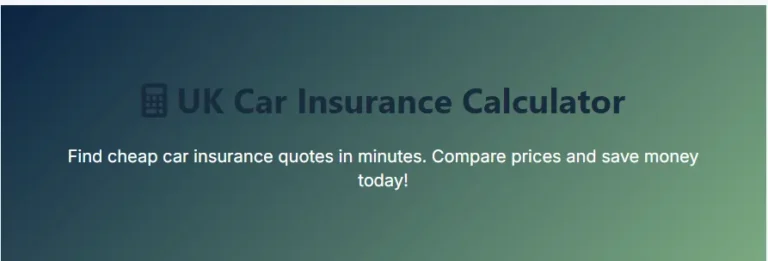 Best Uk Insurance Calculator