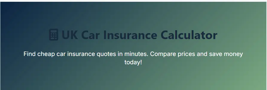 Best Uk Insurance Calculator