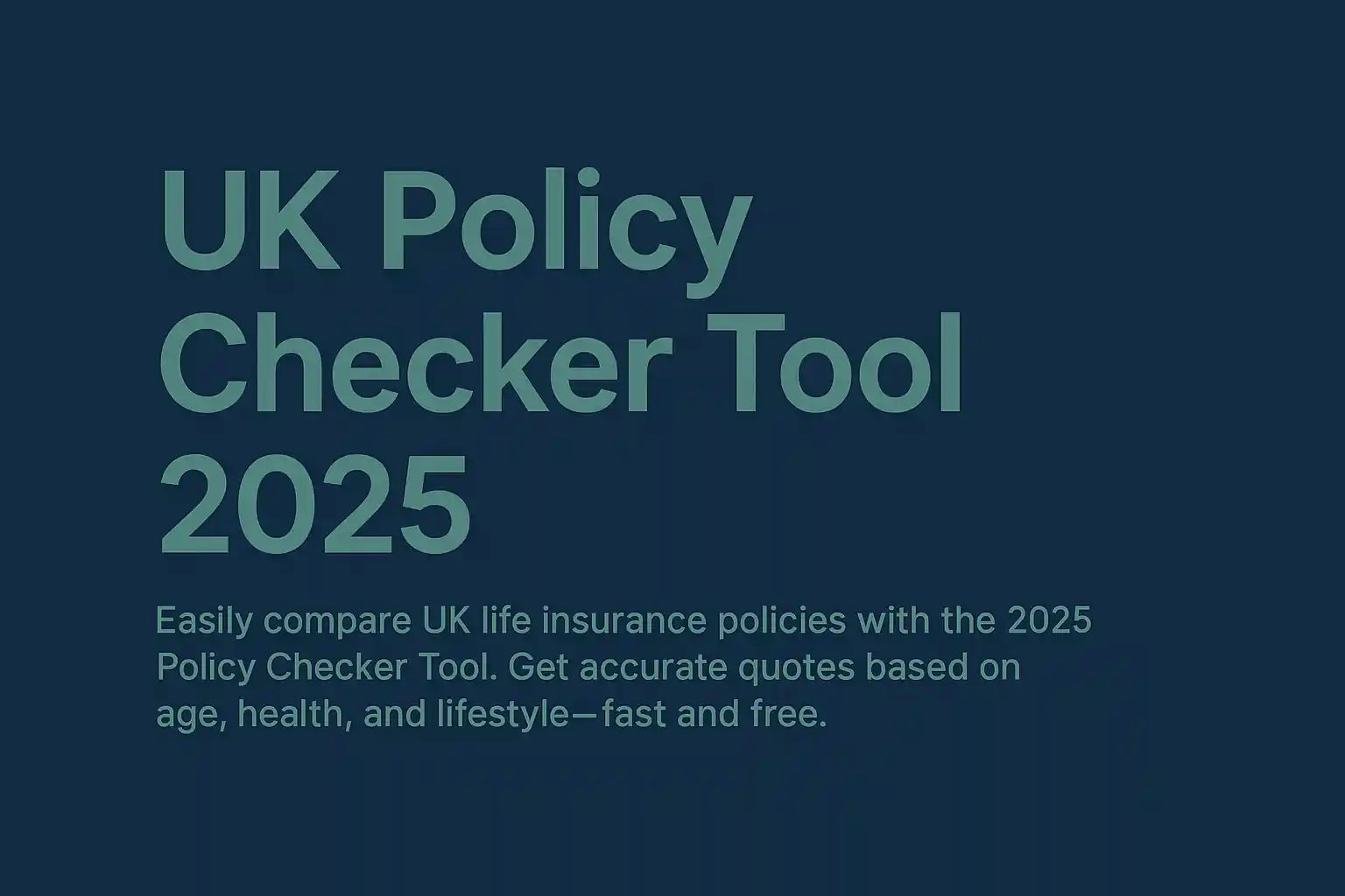 UK Policy Checker Tool 2025