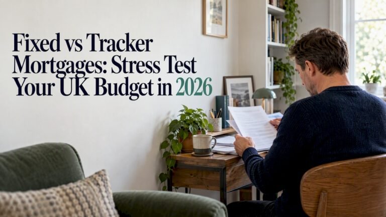 Fixed vs Tracker Mortgages: Stress Test Your UK Budget in 2026 1 Homeowner reviewing mortgage paperwork at home