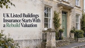 Listed stone townhouse with original sash windows