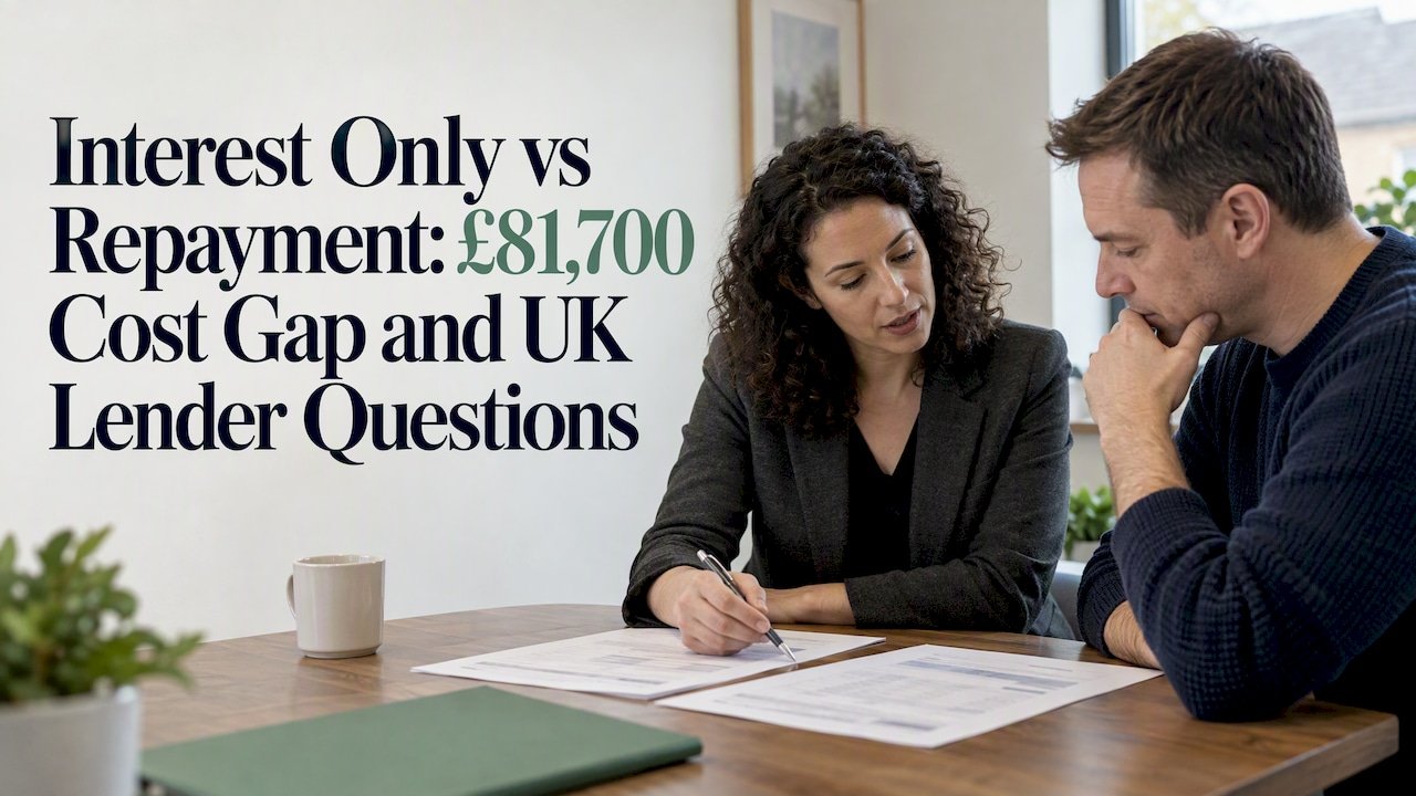 Homeowner comparing mortgage options with adviser