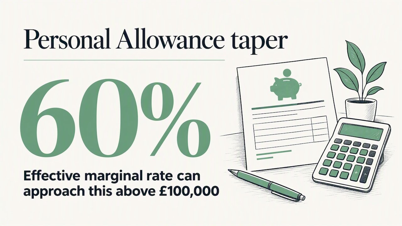 Personal Allowance taper and pension contribution effects
